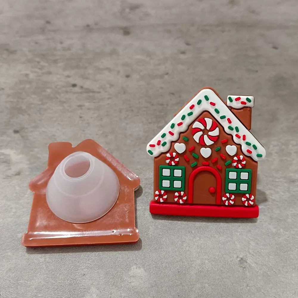 Gingerbread House Christmas Drawer Knob Covers – 1/2 Pack Holiday Knob Covers HIP