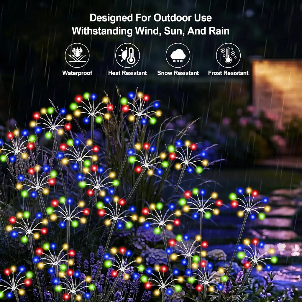 Solar Fireworks Garden Lights – 60 LED Waterproof Starburst Solar Garden Light HIP