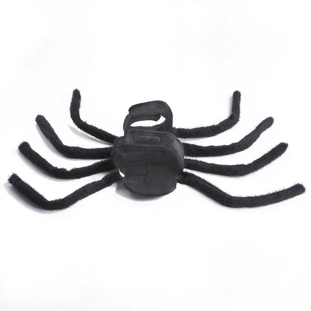 Halloween Funny Spider Costume Creative Cat Dog Clothes for Small Medium-sized Dog Clothings Halloween Cosplay Pet Accessories HIP black S