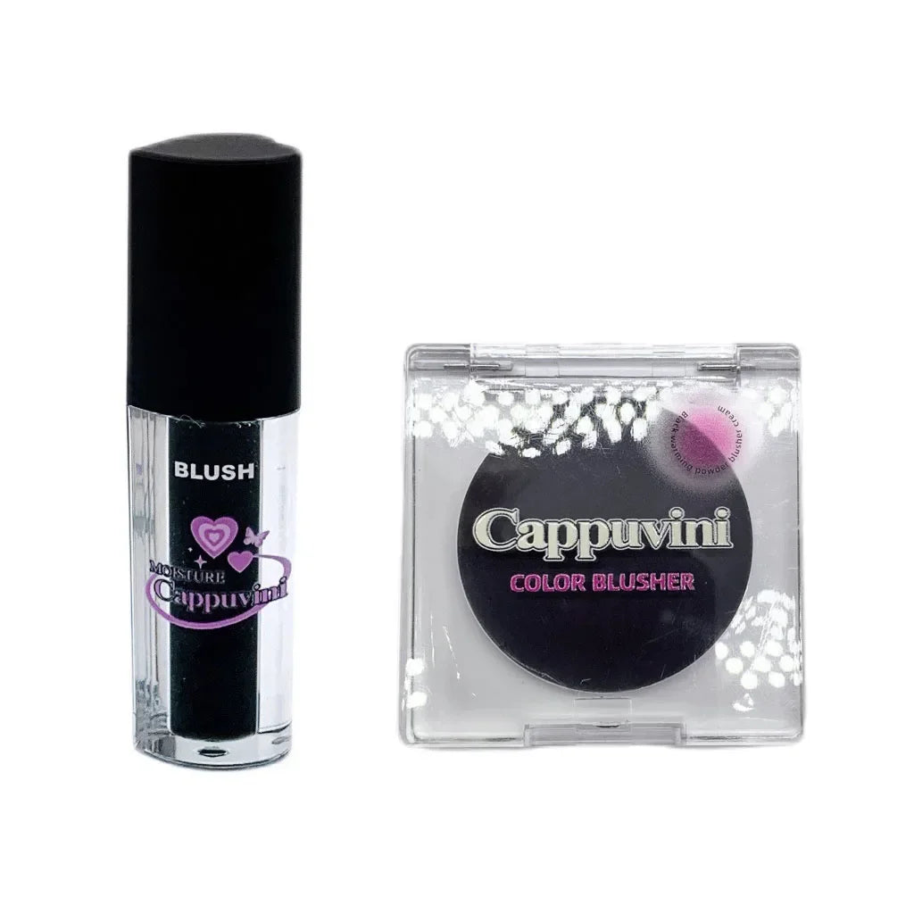 Black Liquid Color Changing Blush Lip Eye Cheek Tint Crystal Moisturizing Rose Pink Blusher Transparent Chang Gel Rouge Cream HIP 2PCS