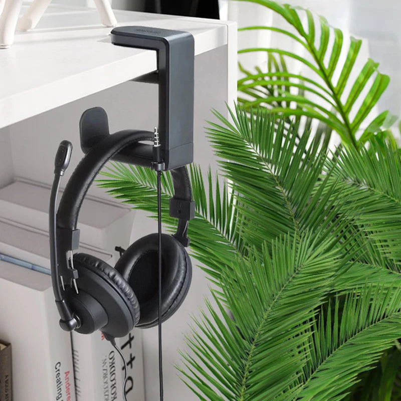 360° Rotating Gaming Headset Stand Desk Clamp Hook Mount Headset Stand Mount HIP