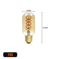 Retro LED Spiral Filament Bulb E14/E27 4W Vintage Edison Lamp LED Filament Bulb HIP T45 Warm White Yes|4W