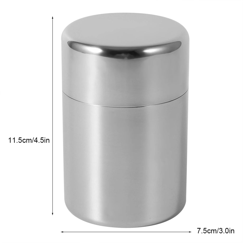Stainless Steel Tea Tins Canister Home Kitchen Canisters for Tea Coffee Sugar Storage Case HIP S