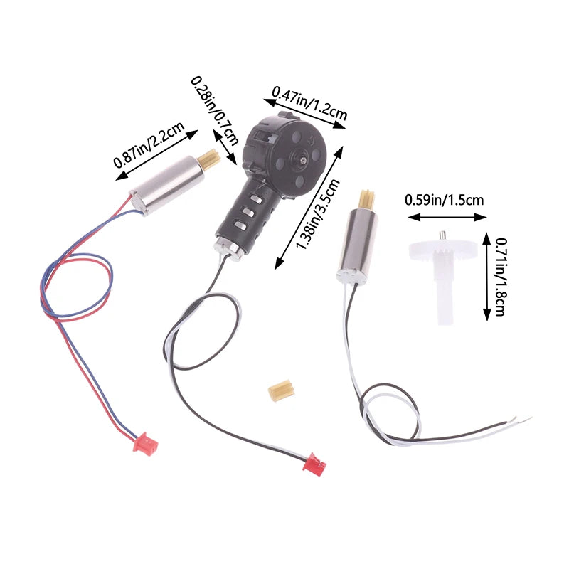 RC Drone Motor & Gear Set – E88/E99 Quadrotor Spare Parts Drone Spare Parts HIP