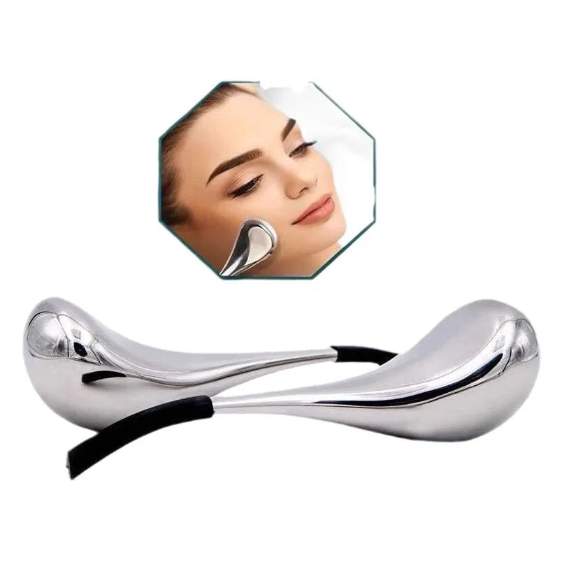 Ice Globes Facial Skin Care Tool for Face and Eyes Stainless Steel Beauty Cryo Sticks for Women Cooling Spa Globes Cold Roller HIP