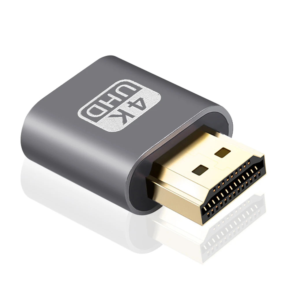 Headless Ghost Display Emulator – HDMI VGA DVI Dummy Plug 4K Display Emulator Adapter HIP