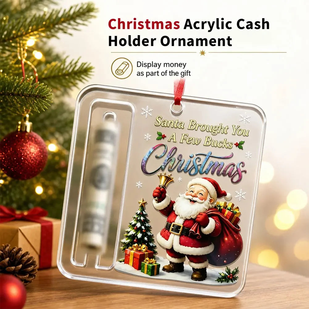 Cute Multi Style Wallet Christmas Decorations Hanging Acrylic Christmas Tree Decor Christmas Party Decorations New Year Gifts HIP