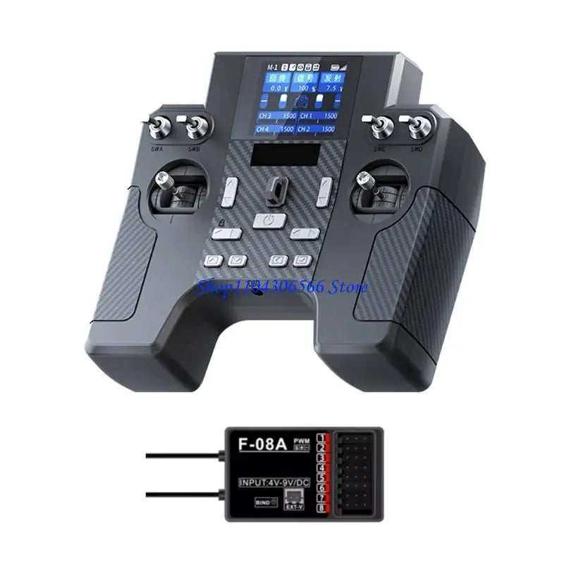 HT-8A 2.4G 8-Channel RC Transmitter & F-08A Receiver RC Transmitter HIP