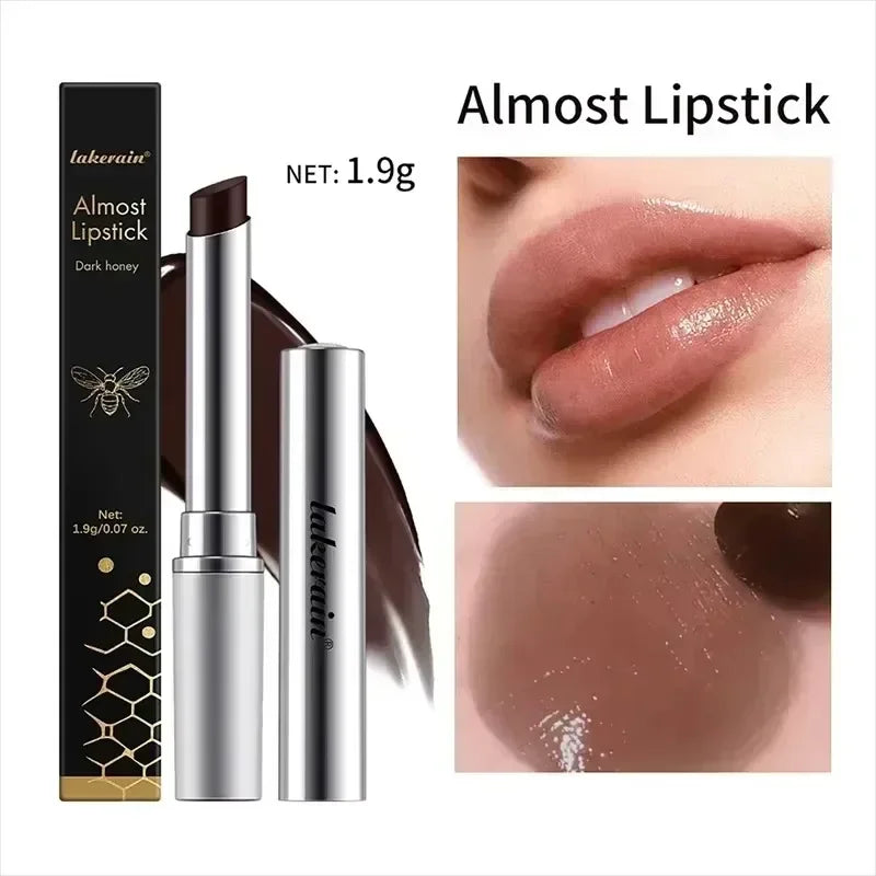 Vitamin E Pink Honey Lipstick Nourishing Moisturizing Tinted Lip Plumping Balm Smooth Enhancing Natural Color Lip Care Makeup HIP 1Pcs Black Honey