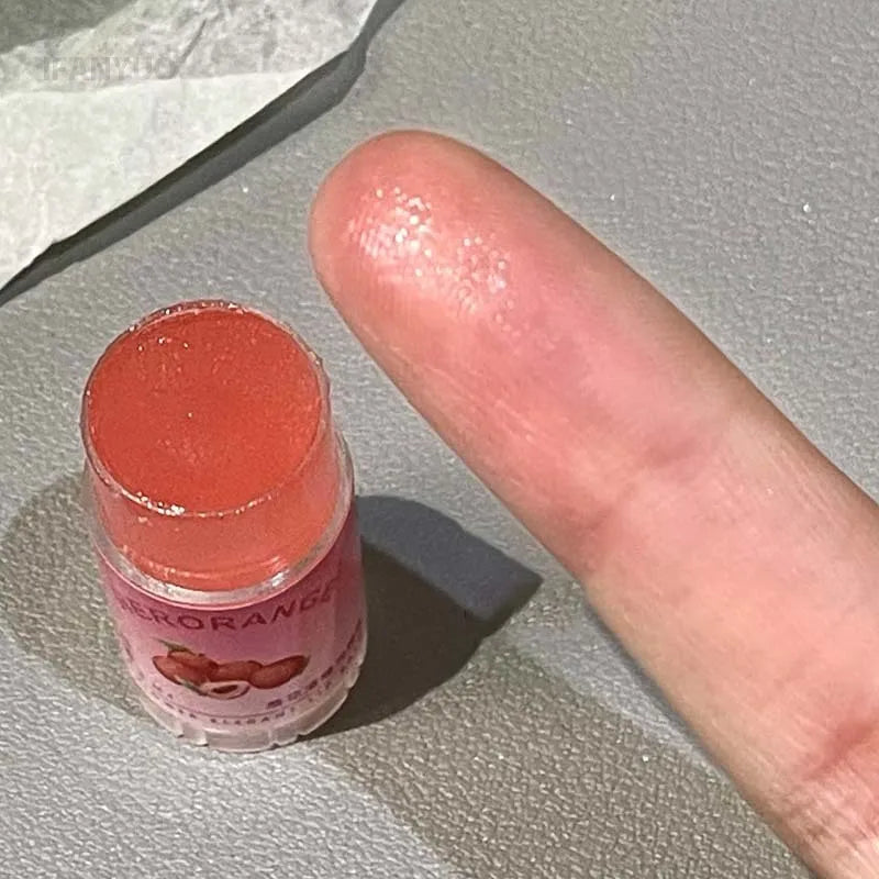 12 Flavors Fruit Flower Moisturizing Hydrating Base Lip Balm Fade Fine Lines Mini Lip Care Daily Care Balm for Women and Men HIP