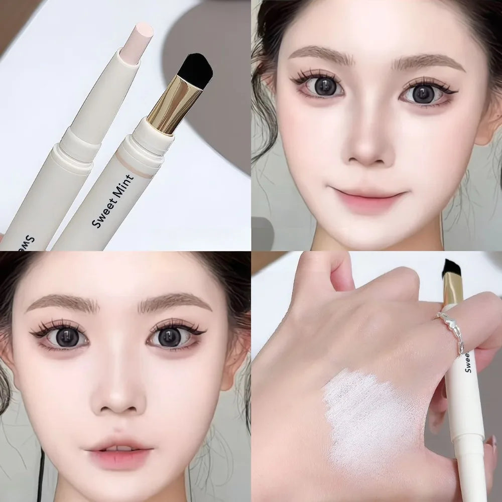 Dual-Ended Face Contour & Highlight Stick 3D Nose Shadow with Smudge Brush Silky Smooth Concealer Pen Natural Sculpting Makeup HIP 01