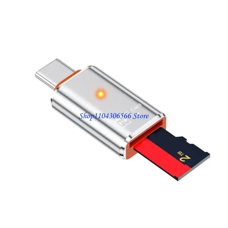 USB-C to MicroSD TF Card Reader OTG Adapter – Plug & Play USB-C Card Reader HIP
