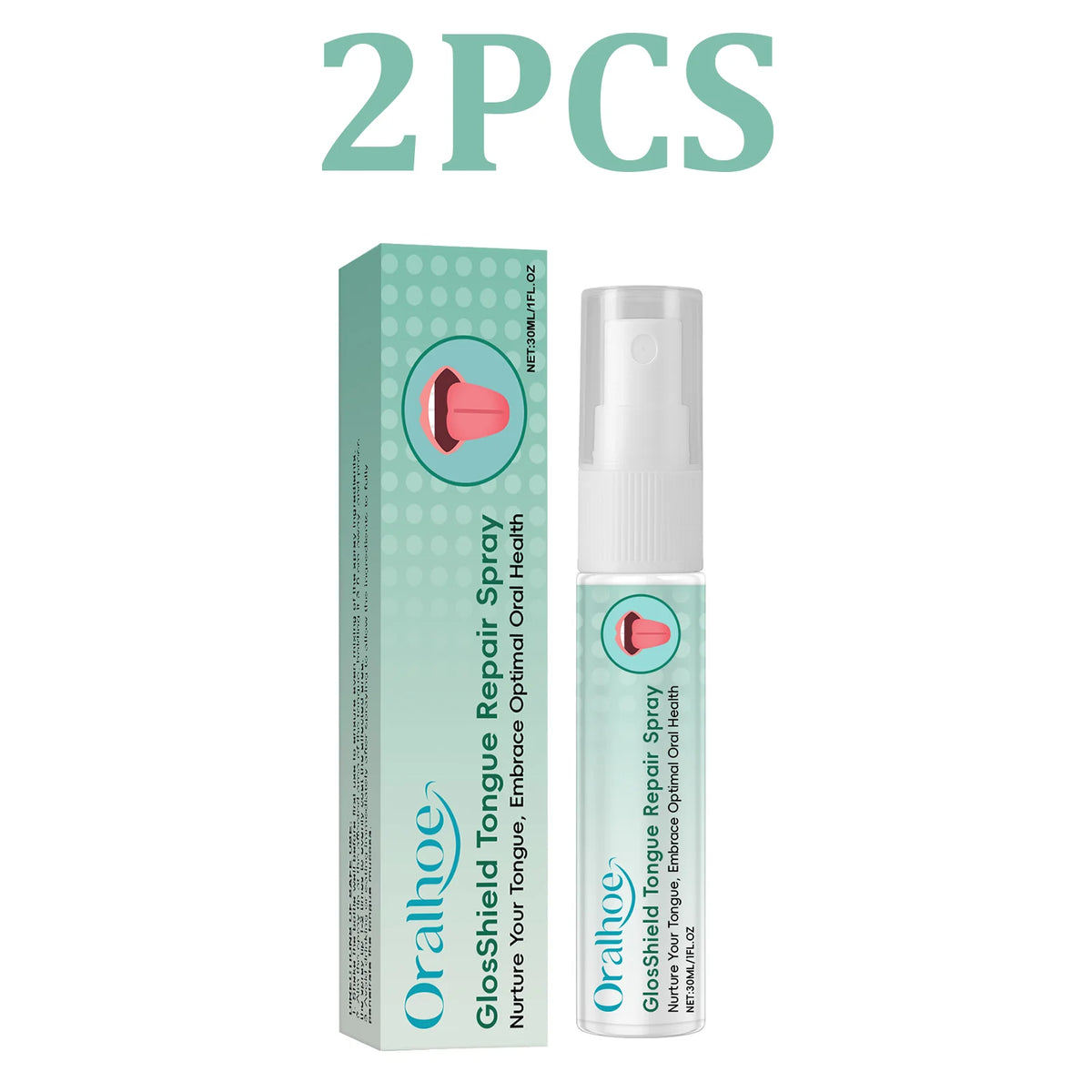 Tongue Care Fresh Breath Spray – Green Tea & Vitamin B1 Oral Breath Spray HIP 2PCS