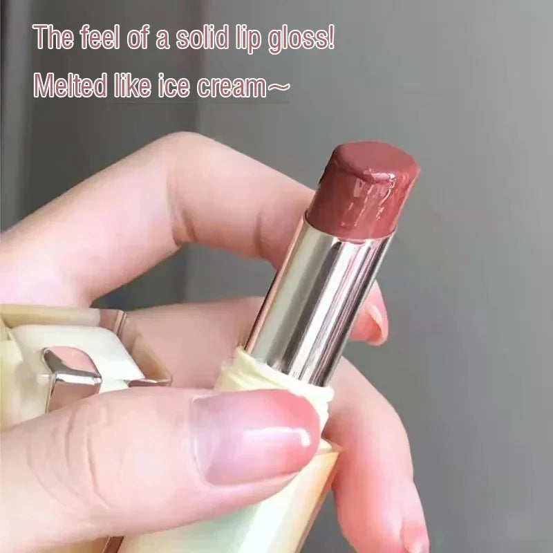 Solid Jelly Lipstick Crystal Lip Balm Water Wave Mirror Lip Gloss Long Lasting Moisturizing Lips Glaze Lip Care Makeup Cosmetic HIP