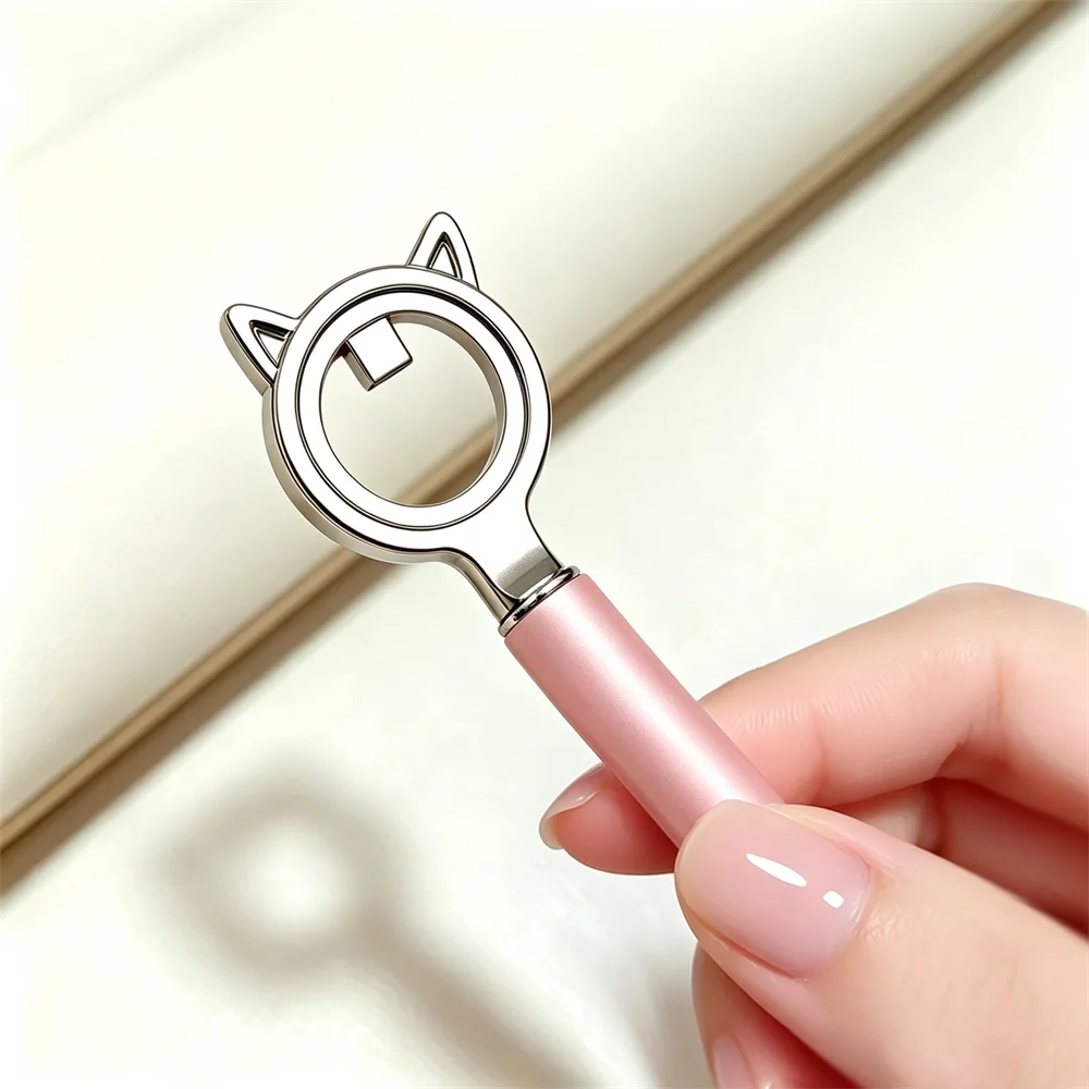 2-in-1 Kitty Round Ring Cat Eye Magnet Powerful Circle Magnetic Ball for Galaxy French Hollow Nail Art Gel Polish Manicure Tool HIP
