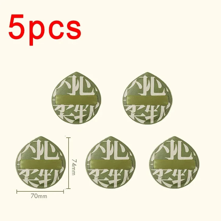 Super Thick Velvet Powder Puff – Wet & Dry Foundation Sponge Makeup Powder Puff HIP A5pcs Green- L