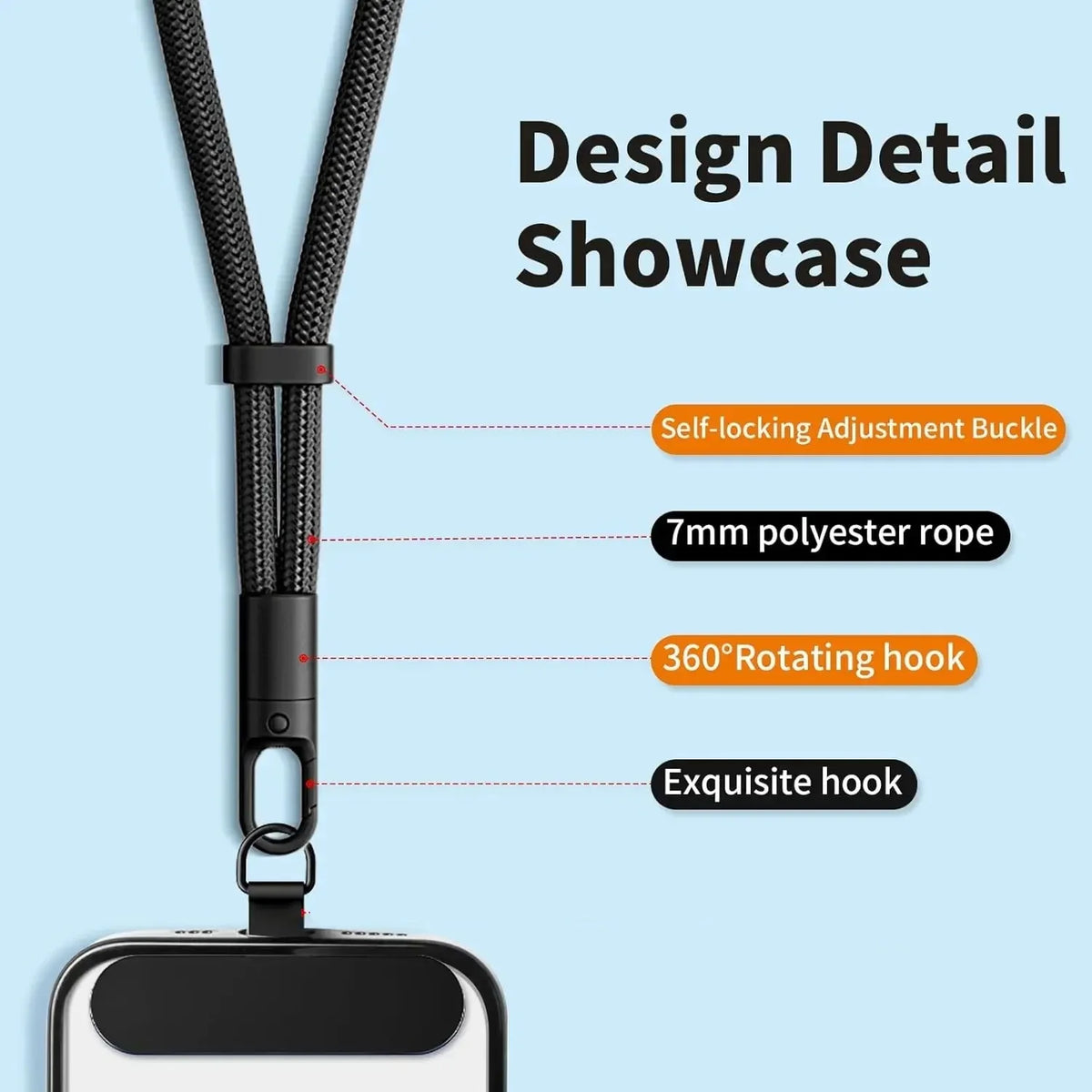 Phone Wrist Strap Lanyard – Anti-Loss Bracelet for iPhone Phone Wrist Strap HIP