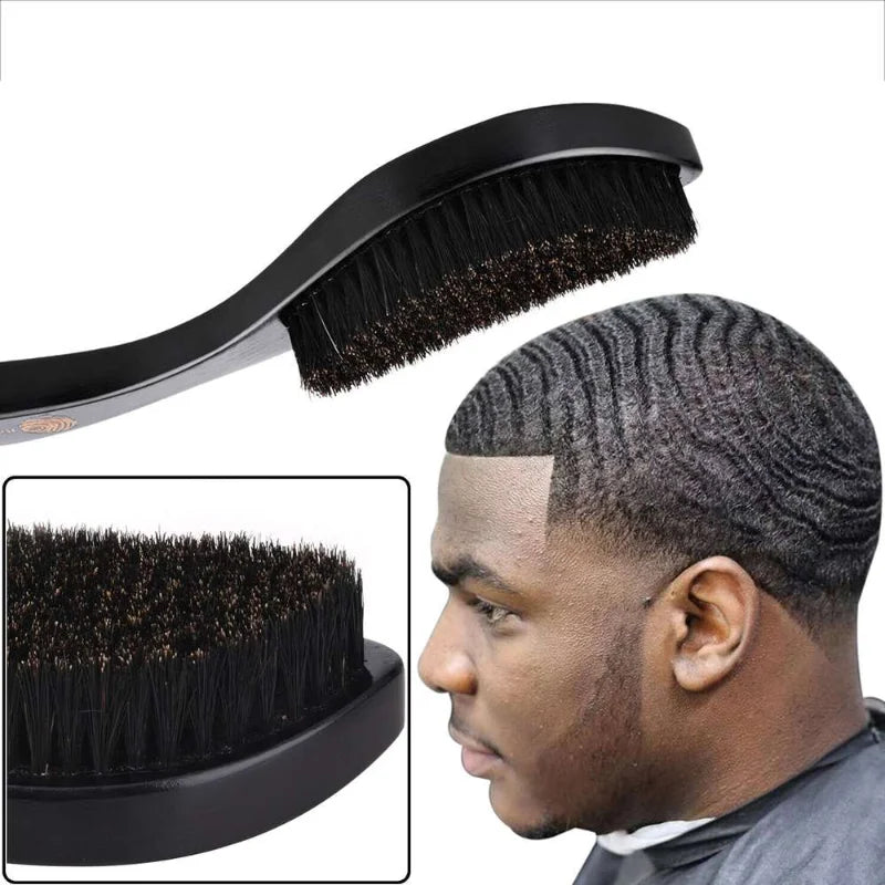 Comb Men Slcked Black Styling Comb Beard Hair Brushes Beech Texture Massage Waves Anti-knots Barber Hair Accessories Hair Care HIP