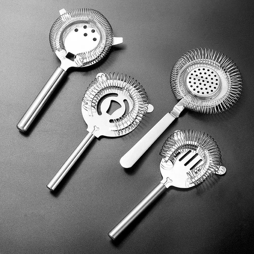 Professional Stainless Steel Martini Cocktail Strainer Shaker Mixed Drink Wine Cup Ice Filter Bar Accessories Gadgets Bar Tools HIP