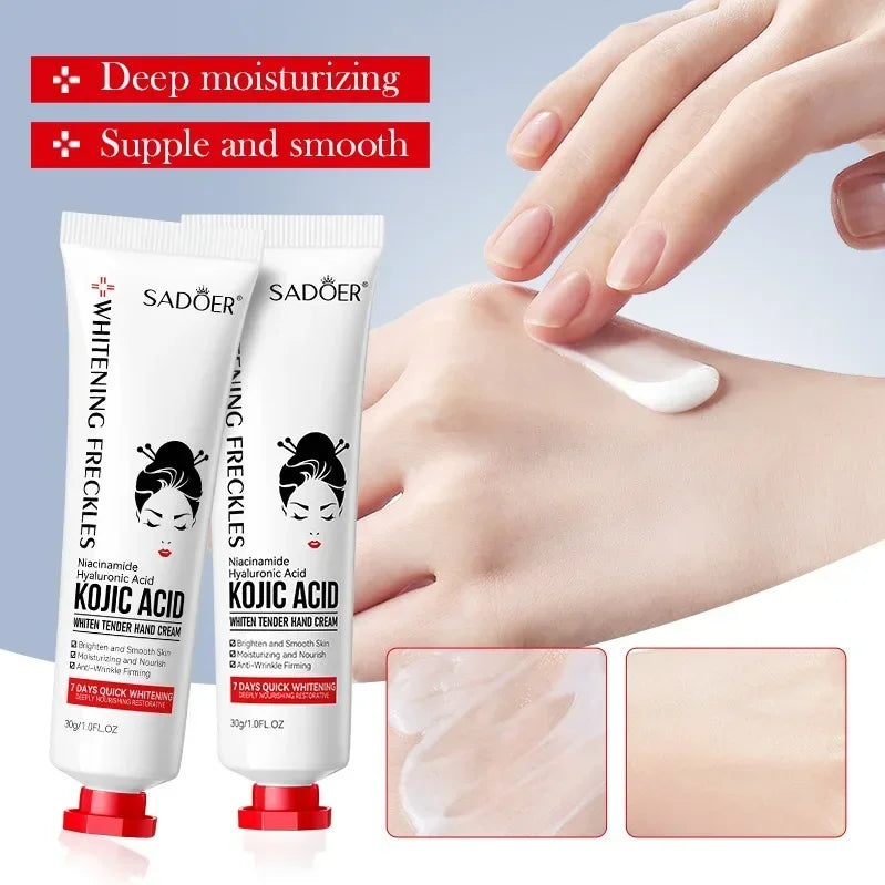 Kojic Acid Hand Cream – Brightening & Moisturizing | 30g Brightening Hand Cream HIP