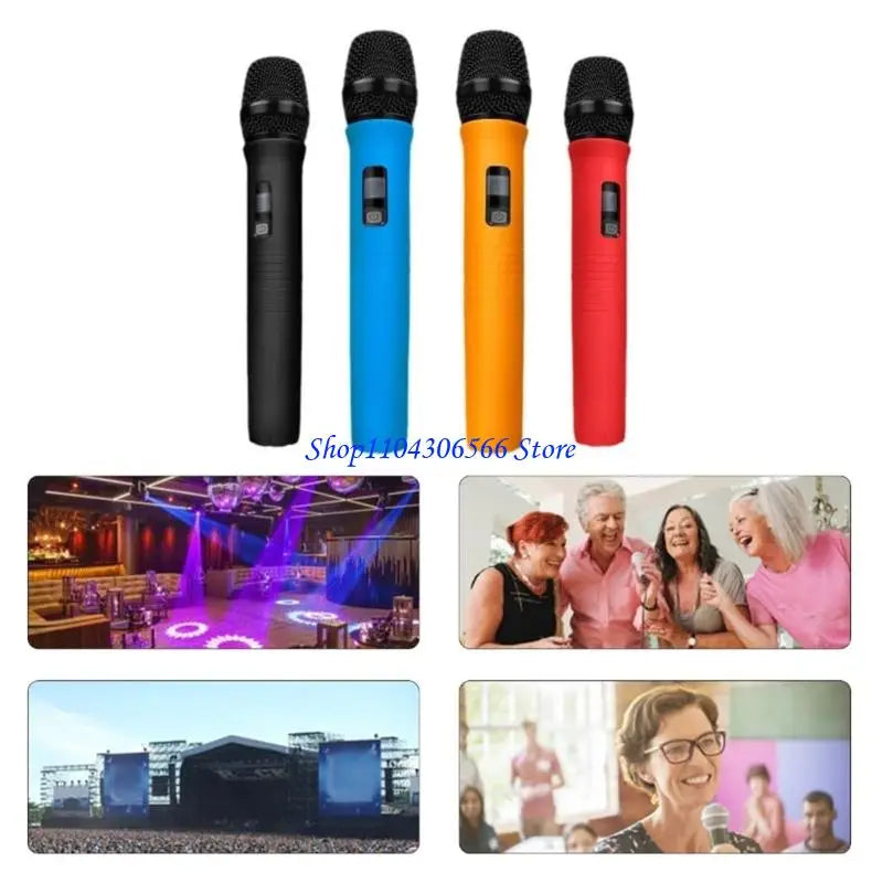 Silicone Microphone Handle Cover & Foam Windscreen Microphone Accessory HIP