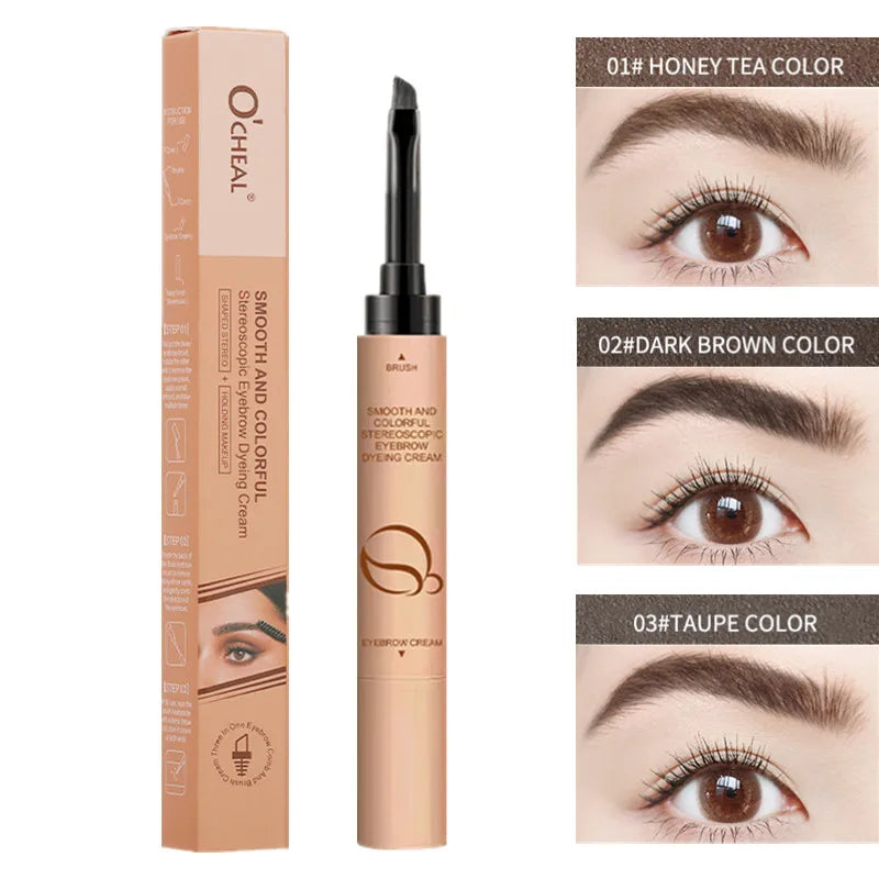 OCHEAL Waterproof Eyebrow Cream – Smudge-Proof Long-Lasting Eyebrow Tint Cream HIP