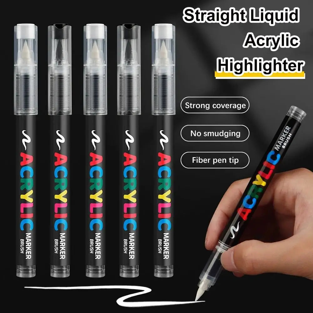 12-Pc Black & White Acrylic Paint Markers – Waterproof DIY Acrylic Paint Markers HIP