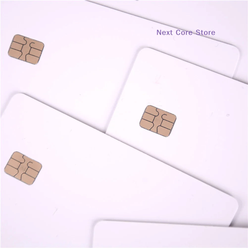 5-Pack SLE4442 Chip Blank White Contact Smart Cards ISO PVC Blank Smart Cards HIP