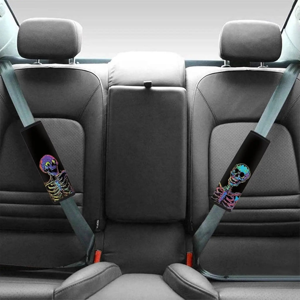 Skull Car Seat Belt Cover – Comfort Shoulder Pads for Adults Seat Belt Cover HIP