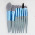 8-Piece Soft Fluffy Mini Makeup Brush Set – Blending Kit Makeup Brush Set HIP C506-Blue 8pcs