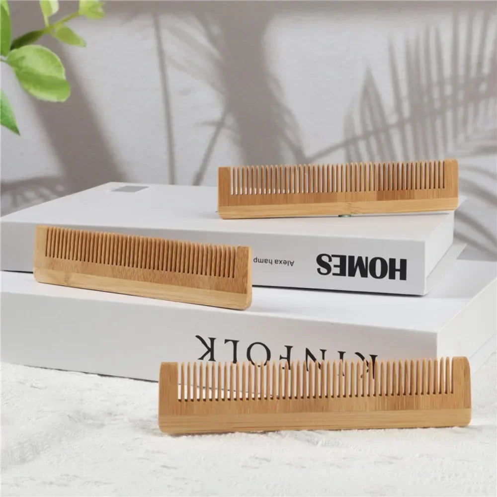 1Pcs Wooden Comb Bamboo Massage Hair Combs Natural Anti-static Hair Brushes Hair Care Massage Comb Men Hairdressing Styling Tool HIP