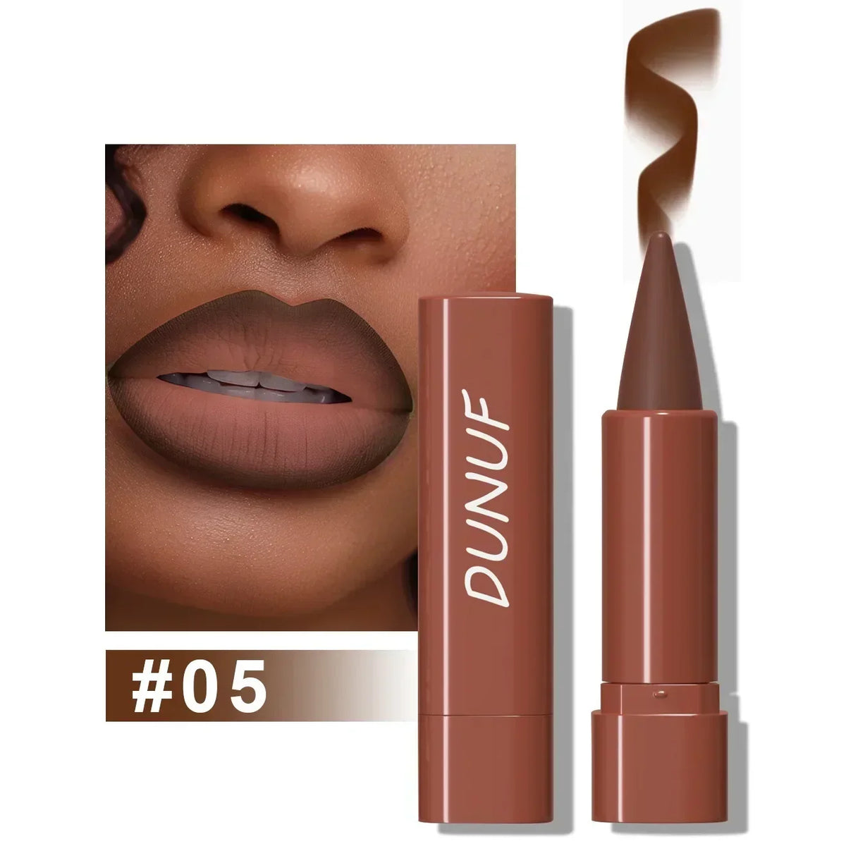 9 Colors Gradient Lip Liner Matte Black Brown Velvet Lipstick Waterproof Non Sticky Contouring Tint Lipliner Crayon Lip Makeup HIP 05