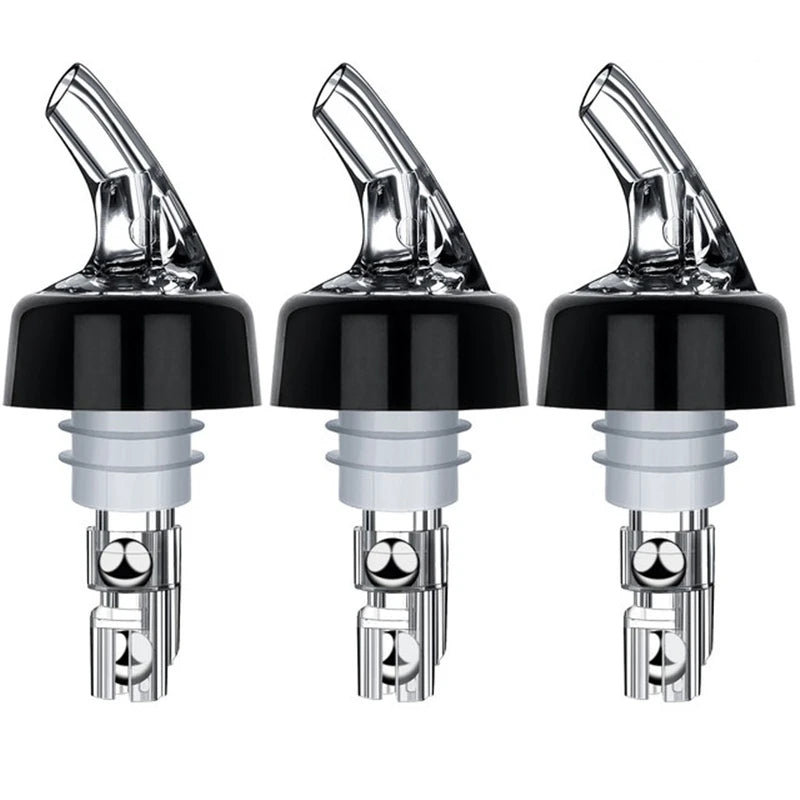 3-Pack 30ml Automatic Measured Bottle Pourers | Bar Dispenser Bottle Pourer Set HIP