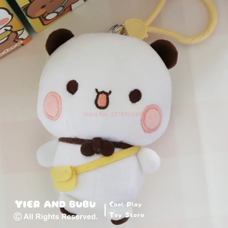 Bubu & Yier Panda Plush Keychain Pendant | Cute Couple Gift Plush Keychain Pendant HIP