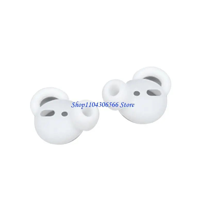 Silicone Earphone Tip Covers – Washable Replacement Earbuds 2 Pcs Earbud Tip Covers HIP White China Mainland