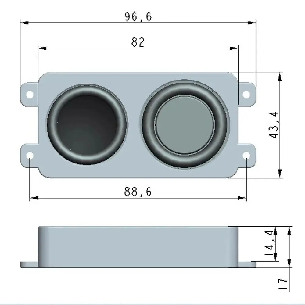 4 Ohm 3W Portable Audio Speaker Driver – Model 8243 Audio Speaker Driver HIP