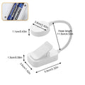Mini Clip Book Lamp LED Table Lamp Eye Protection 3 Colors Battery Powered USB Night Light Portable Bedside Student Reading Lamp HIP White