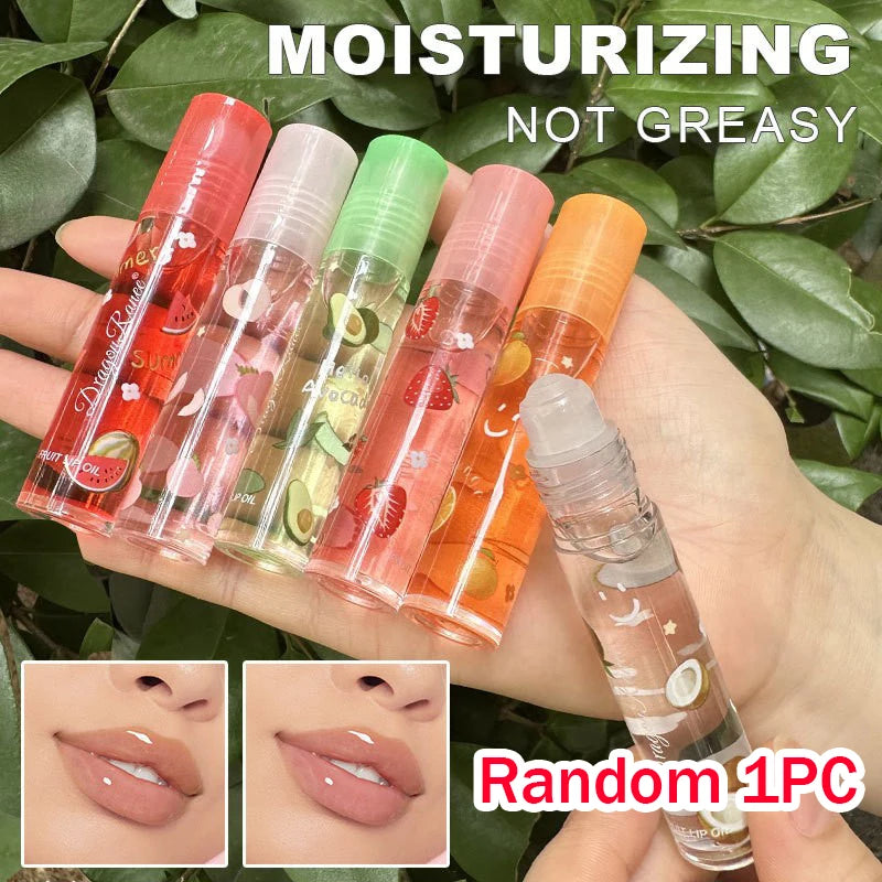 Mirror Water Lip Gloss Lip Glaze Transparent Glass Lip Oil Liquid Lipstick 6 Colors Randomly Lipgloss Moisturizing Make Up HIP Fruit Random 1Pcs