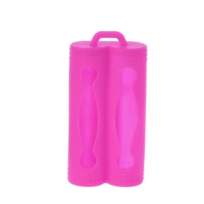 Silicone 18650 Battery Case – 2-Slot Storage Cover Holder Battery Storage Case HIP