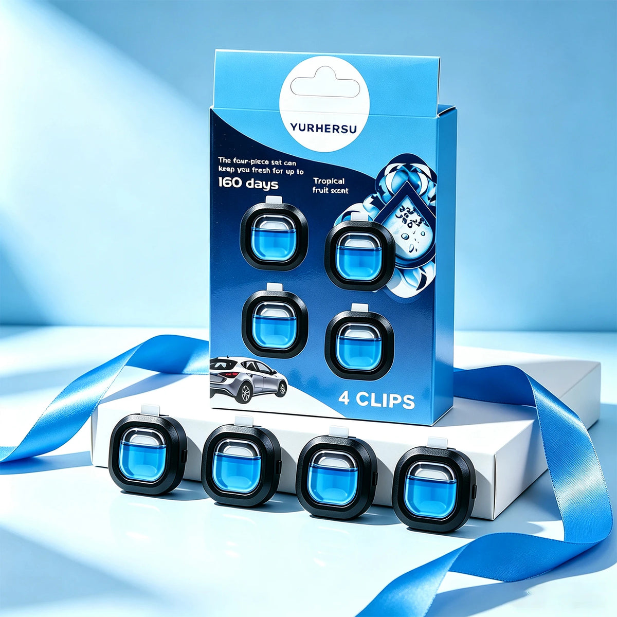 REACH Certified Car Vent Clip Air Freshener – Marine Scent 4-Pack Car Air Freshener HIP ocean2pcs Ocean 5ml