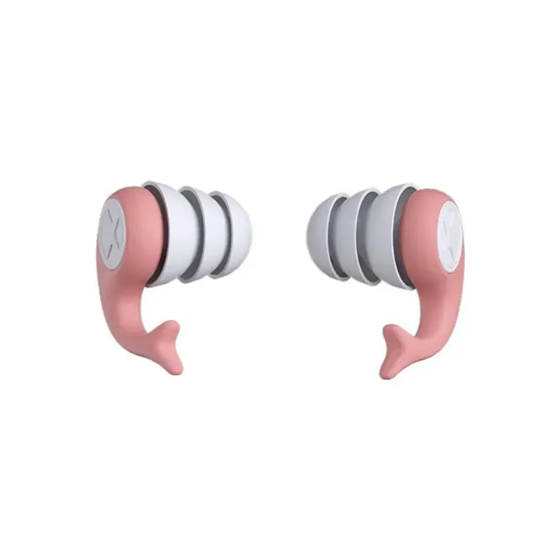 Soft Silicone Earplugs – Sleep, Noise Reduction & Swimming Silicone Earplugs HIP C176-Pink-2pcs