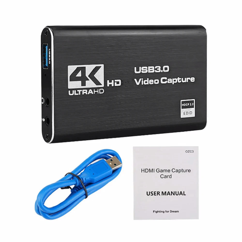4K 1080p 60fps HD Video Capture Card – USB 3.0 Streaming Video Capture Card HIP