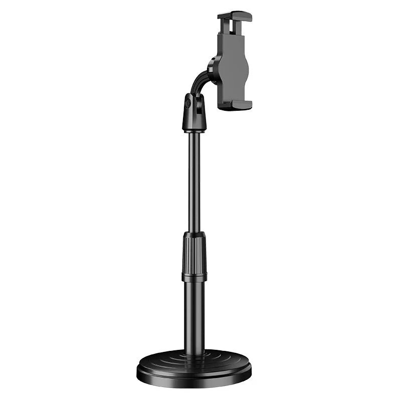 Adjustable Dual Phone Holder Desktop Stand for Live Streaming Phone Stand Holder HIP Black