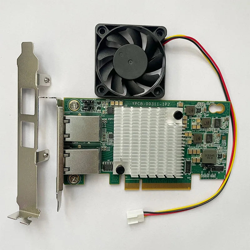 10G Dual Port Network Card X540-T2 PCIe X8/X16 RJ45 for NAS & PC PCIe Network Adapter HIP 10G Network Card