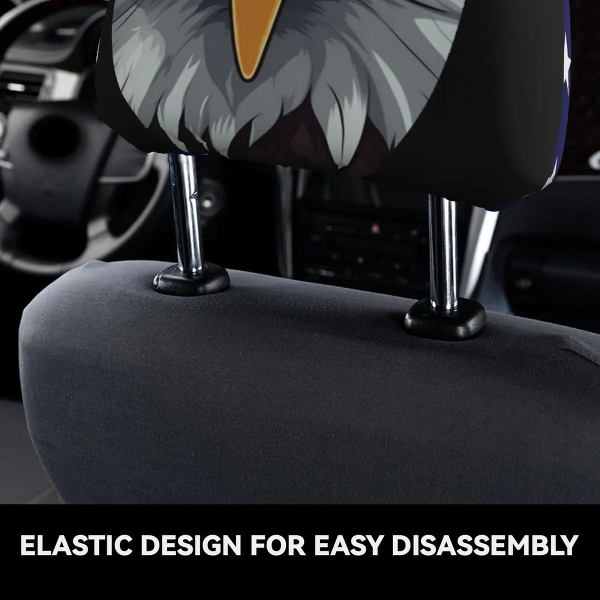 Custom Car Headrest Cover – Personalized Photo & Logo Print Custom Headrest Cover HIP