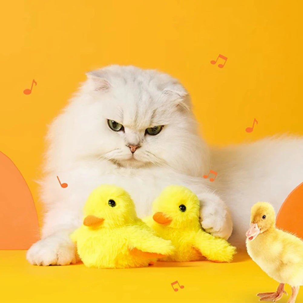 Interactive Cat Toys Flapping Duck Cat Toy Flapping Wings Duck Catnip Toys Vivid Squeak Simulation Bird Interactive Cat Toy HIP