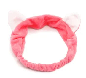 Headband for Washing Wash Face Rabbit Cat Makeup Hairbands Girls Elastic Holder Hair Strap Bands Ears Turban Hair Accessories HIP Watermelon