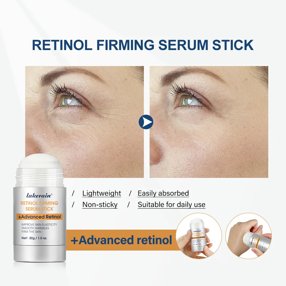 Retinol Firming Serum Stick with Antioxidants Tighten Firm Wrinkles and Laugh Lines Anti-Aging Moisturizers Eye Neck Skincare HIP