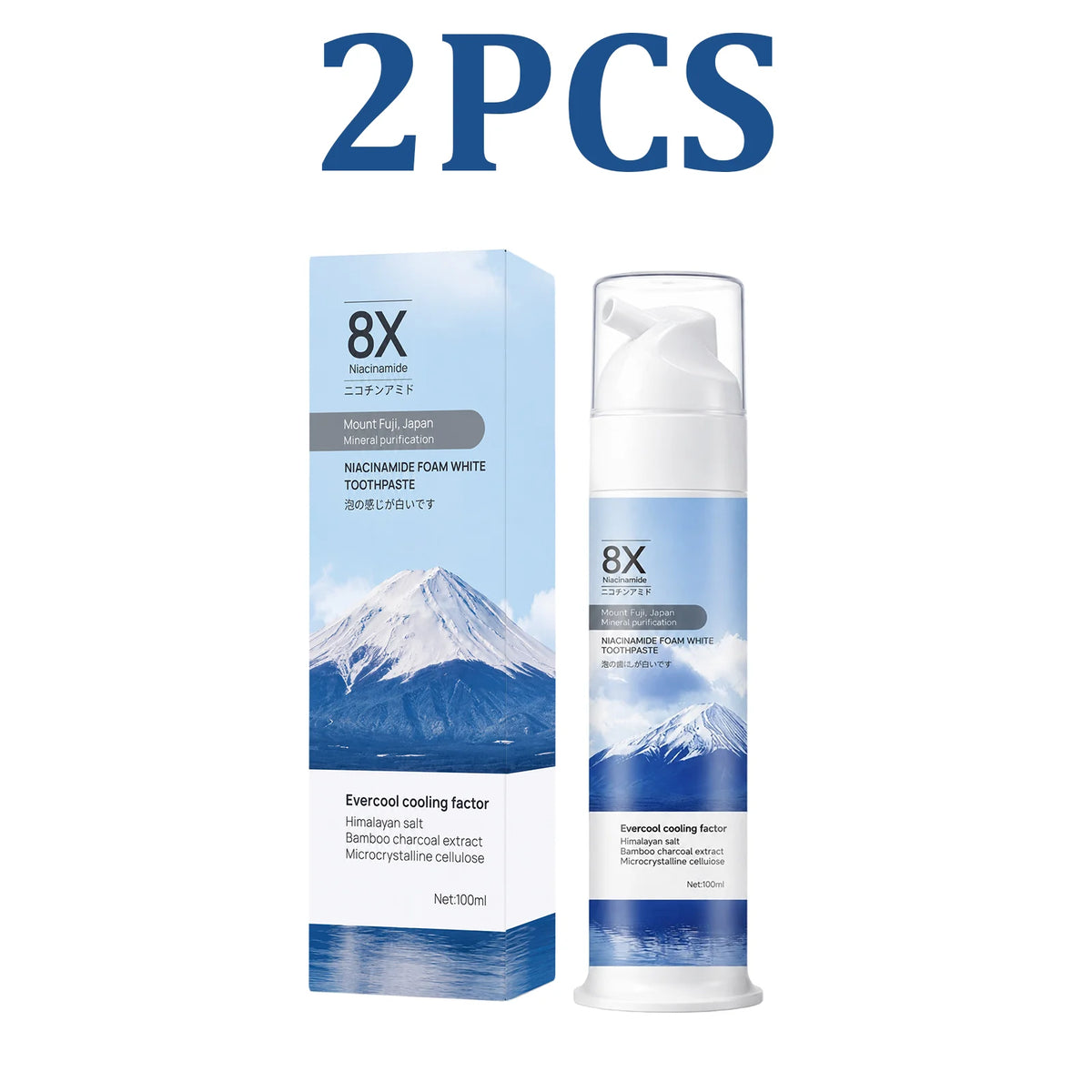 Niacinamide Toothpaste – Stain Remover & Enamel Protection Whitening Toothpaste HIP 2PCS