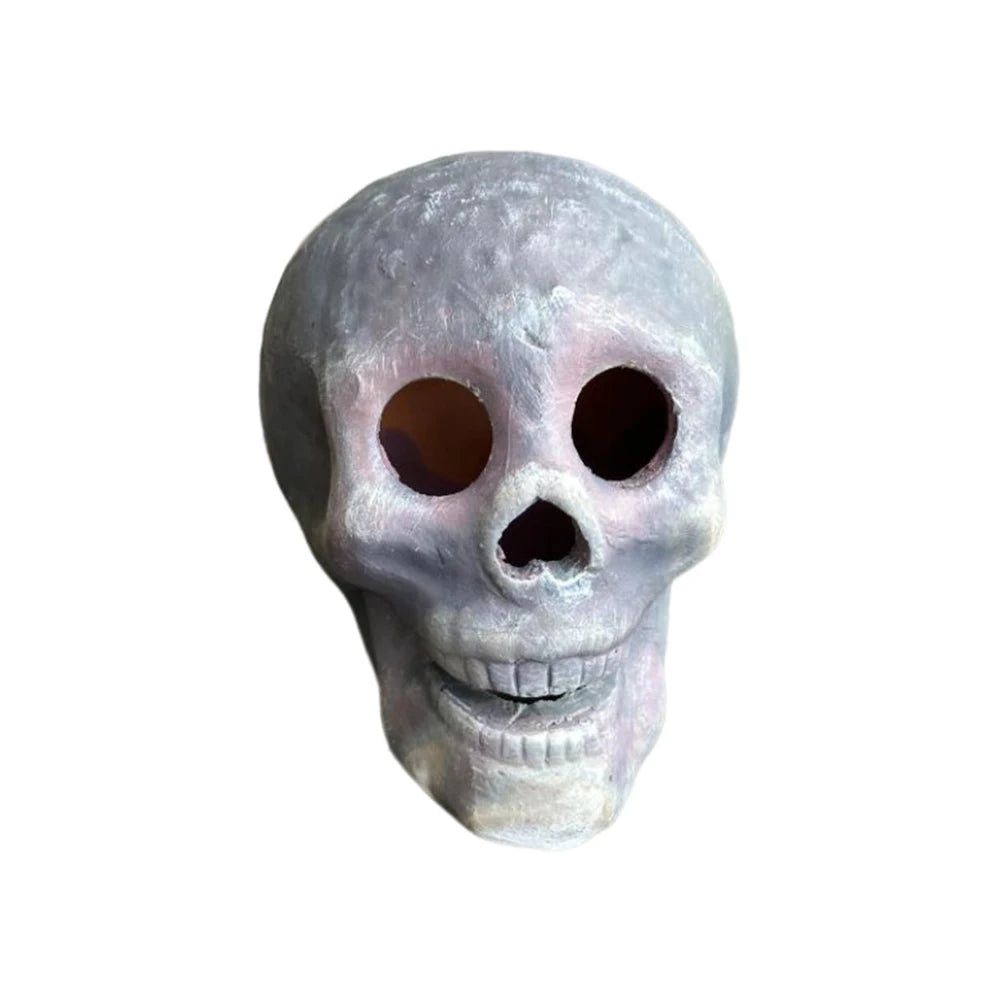 Hot Halloween Simulation Ceramic Skull Heads Skeleton Props Fireplace BBQ Ceramic Ornaments Halloween Ghost Festival Party Decor HIP S